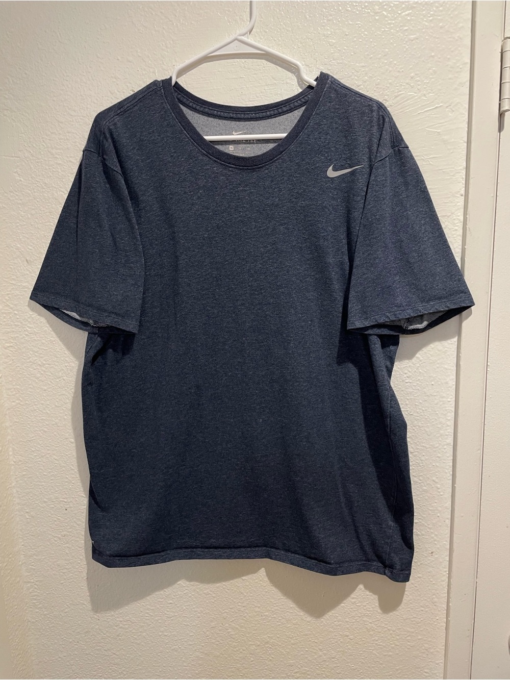Nike Dri-FIT Legend Training T-Shirt Mens XL Navy Heather Swoosh Gym Tee